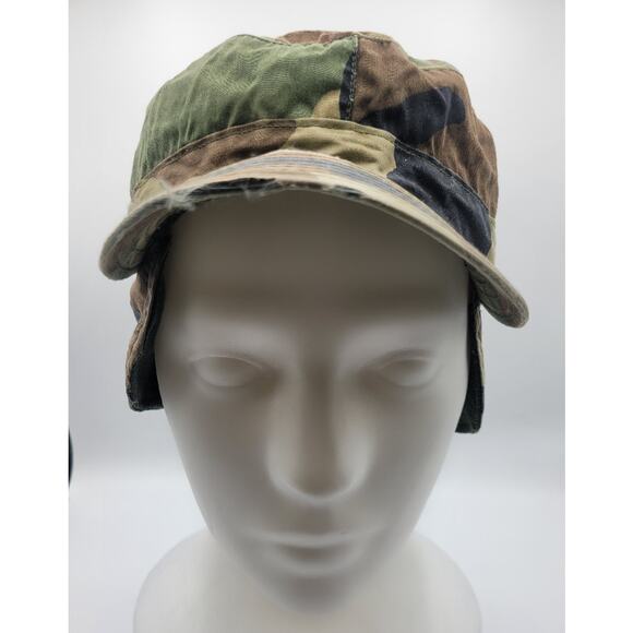 US ARMY—-Military Woodland Camouflage Pattern Class 1 Cap Size 7 5/8 - Picture 1 of 6